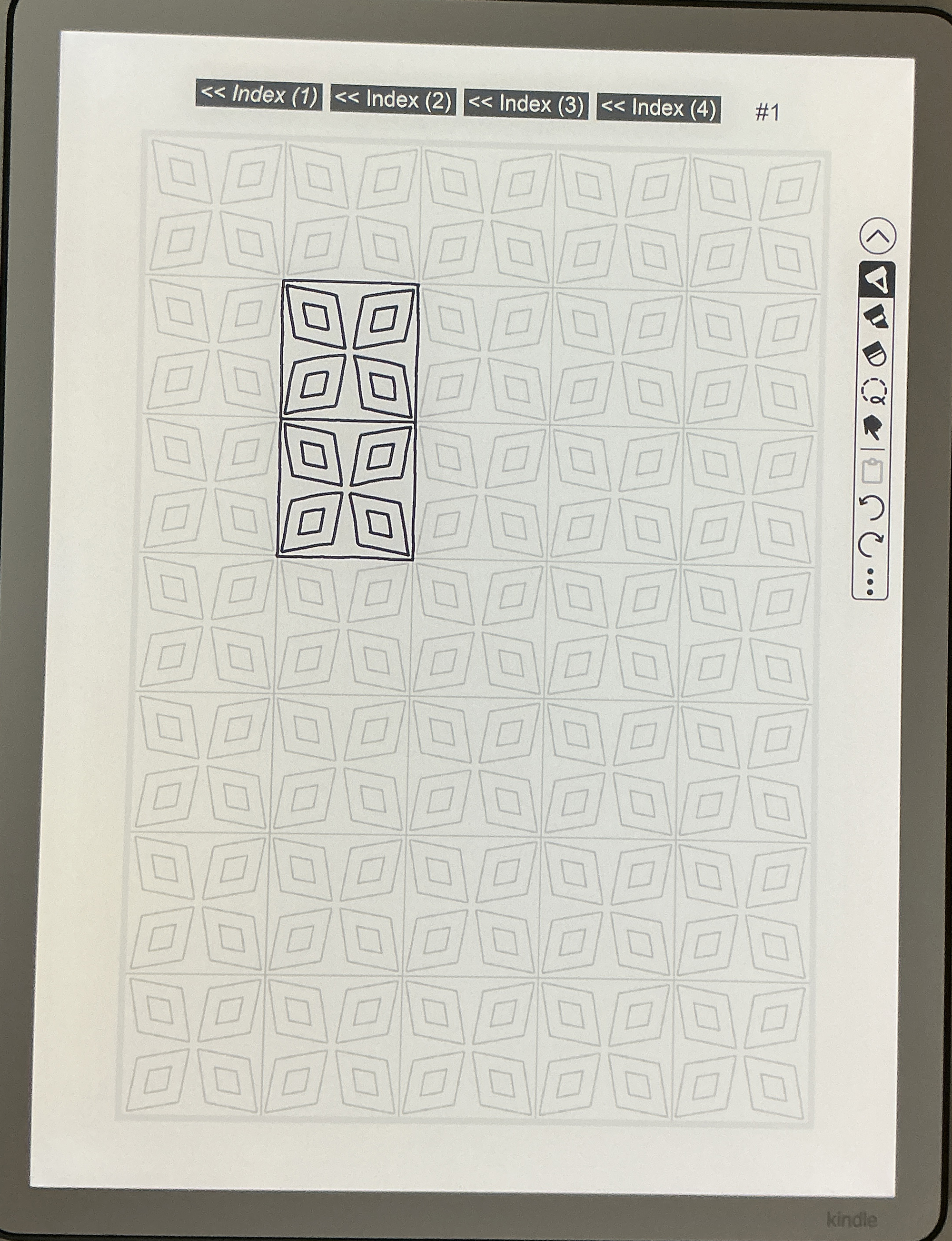 Sample Image: Pattern Tracing Images (Vol. 2) on Kindle Scribe (3rd generation)